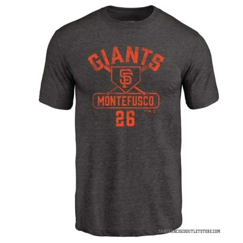 Joc Pederson San Francisco Giants Women's Backer Slim Fit T-Shirt - Ash